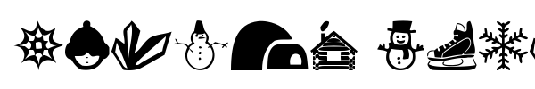Winter Icons font preview